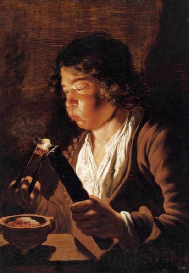 Jan lievens Fire and Childhood